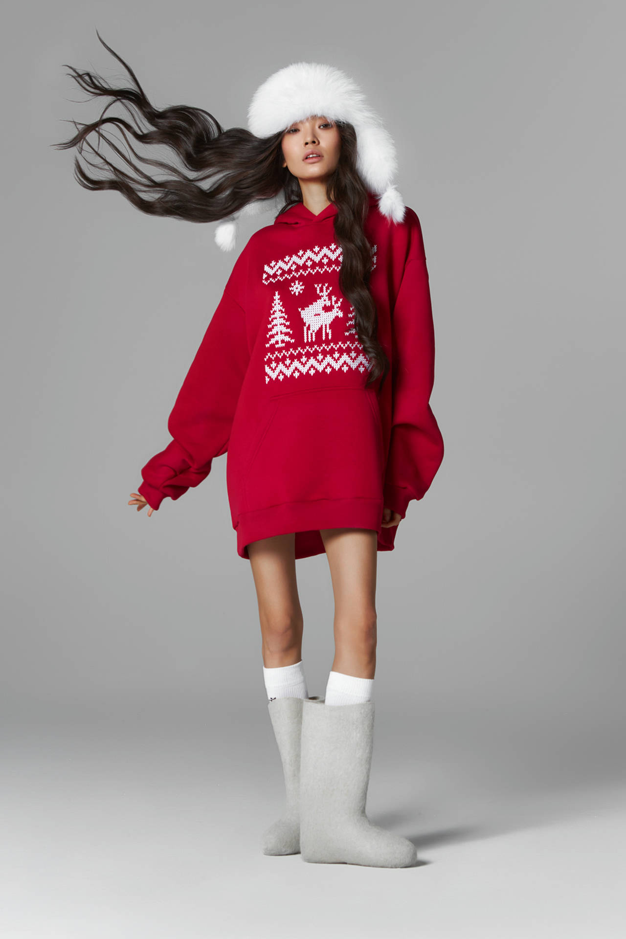 Худи OVERSIZE "Олени"