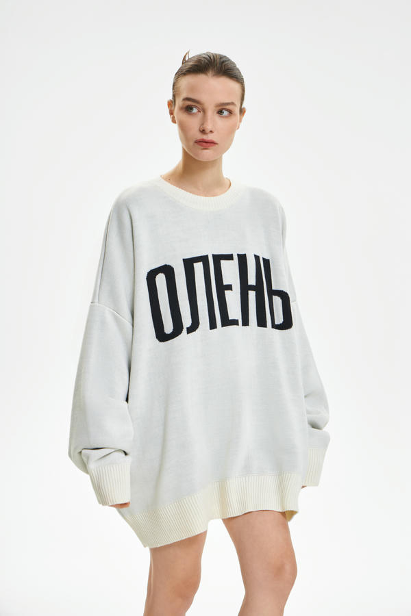 Свитер жаккардовый ОЛЕНЬ