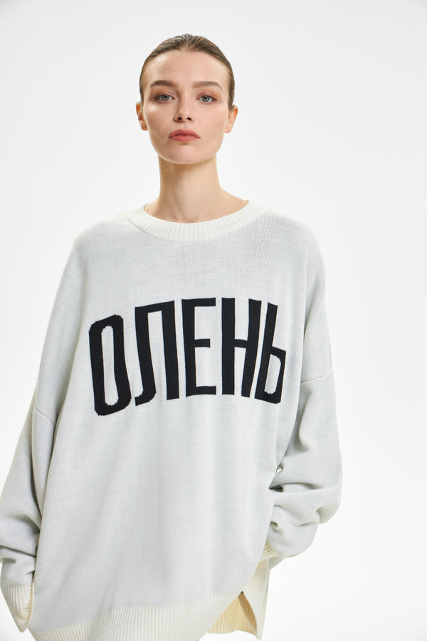 Свитер жаккардовый ОЛЕНЬ