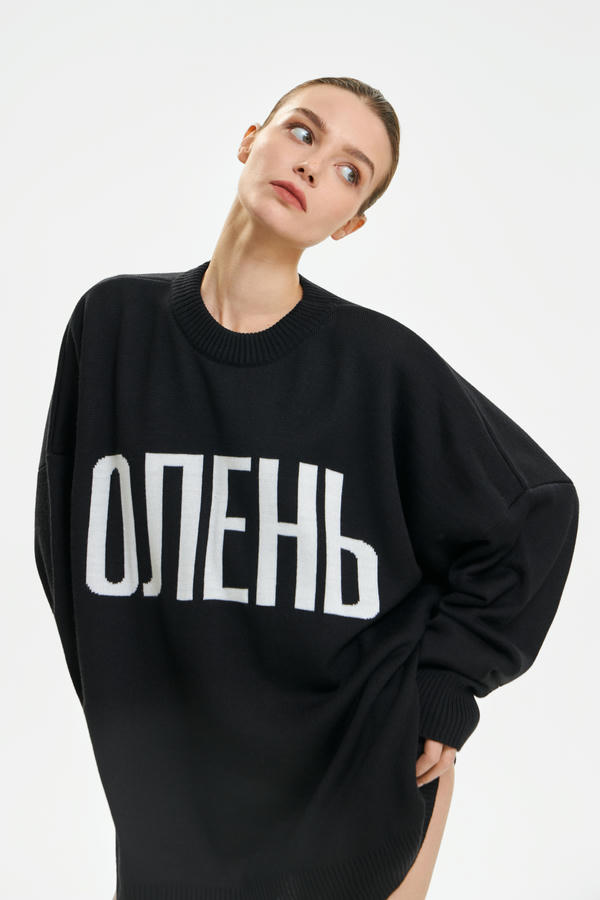 Свитер жаккардовый ОЛЕНЬ