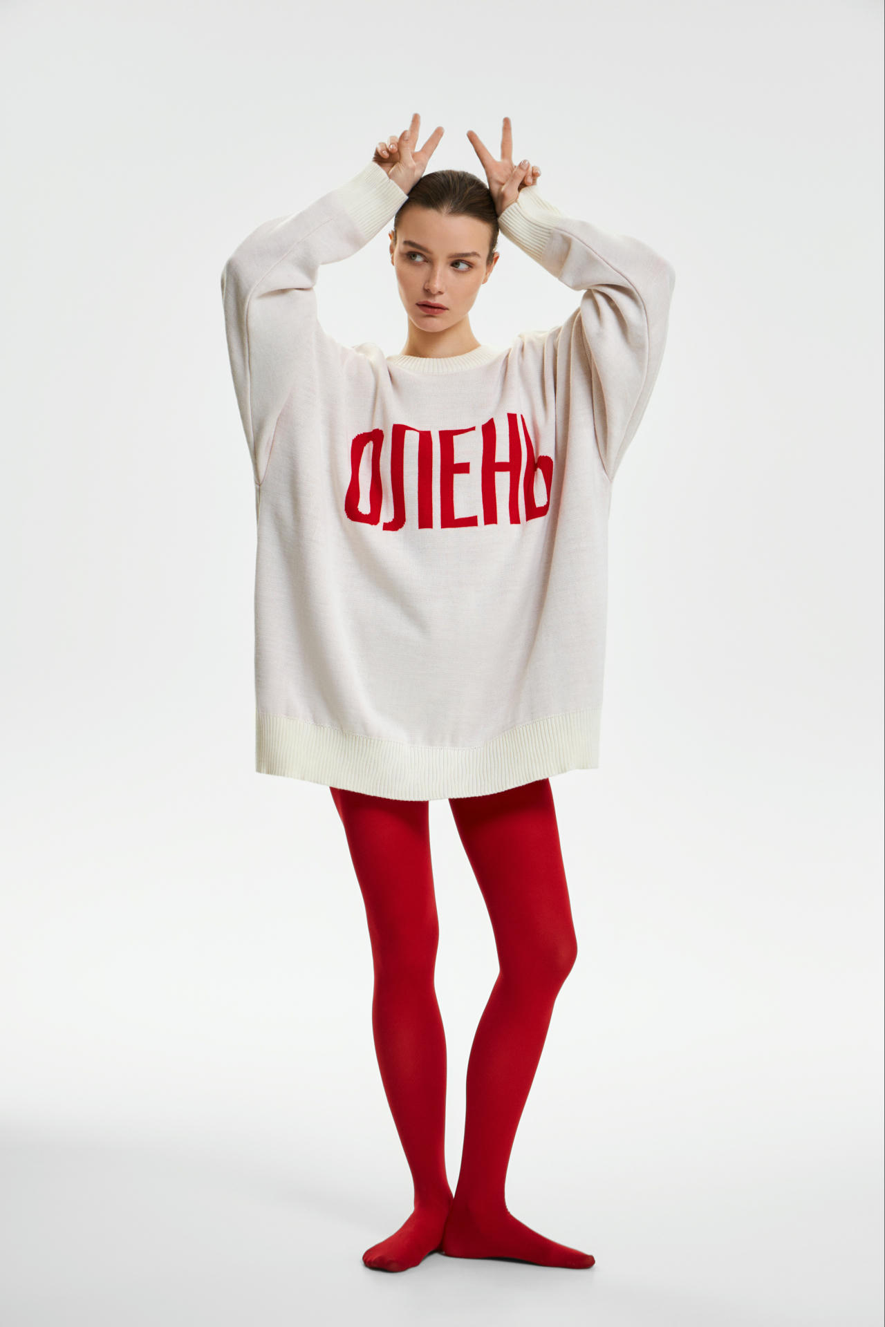 Свитер жаккардовый ОЛЕНЬ