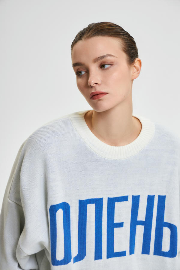 Свитер жаккардовый ОЛЕНЬ