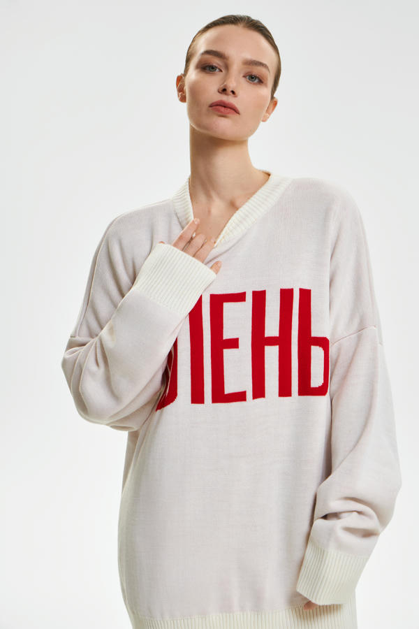 Свитер жаккардовый ОЛЕНЬ