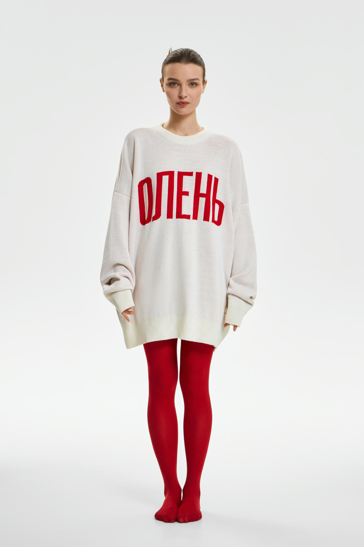 Свитер жаккардовый ОЛЕНЬ